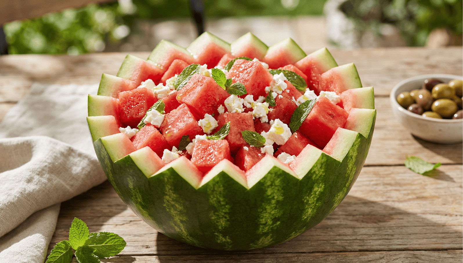 Wassermelonen Feta Salat
